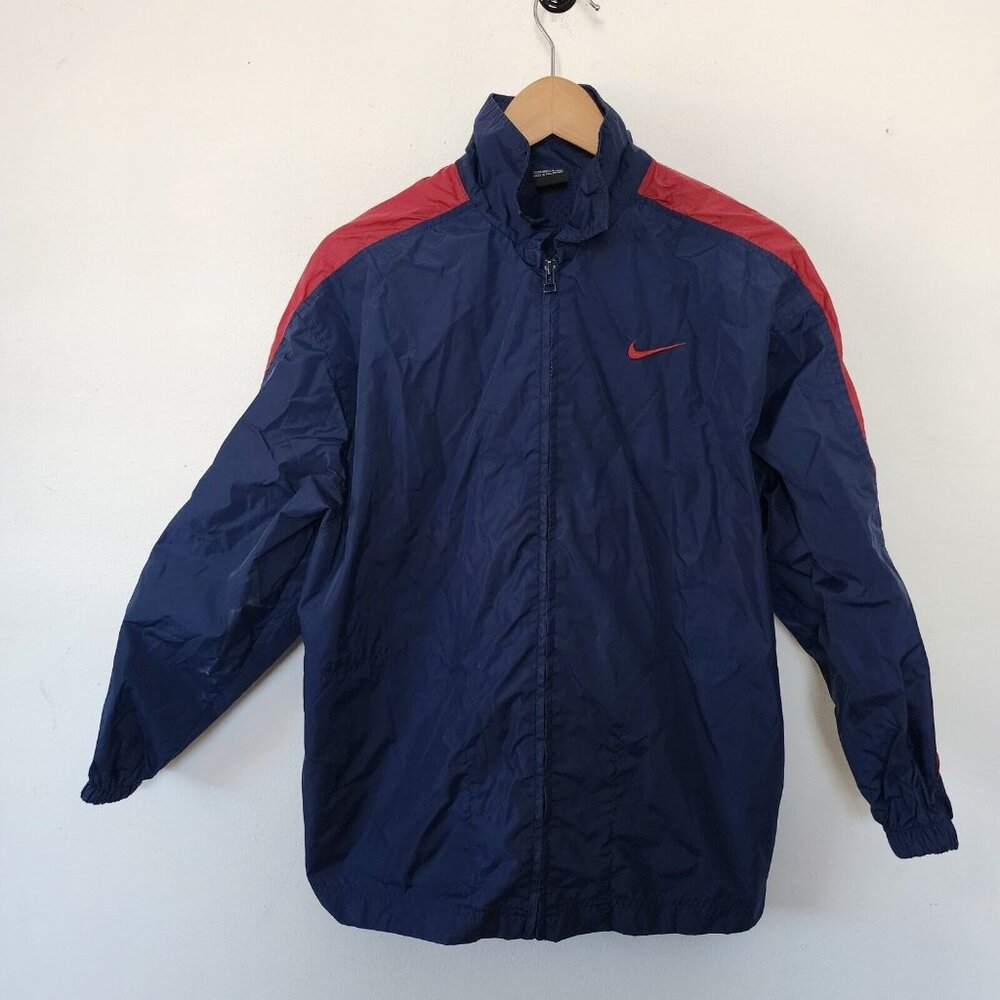 Vintage Y2K Boys Nike Navy Blue Windbreaker Large 14-16 Philippines